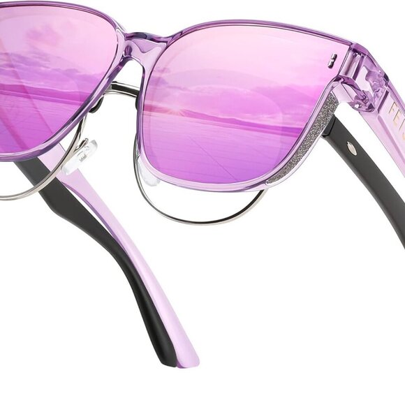 Accessories - Oversized Polarized Sunglasses Fit Over Glasses UV400 Women Stylish Fashion